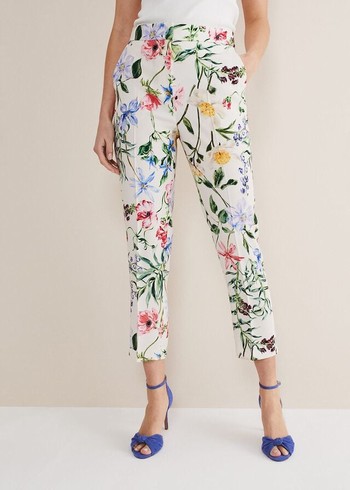 Phase Eight Ulrica Floral Cigarettes Trousers Multicolor USA | 7491835-AV